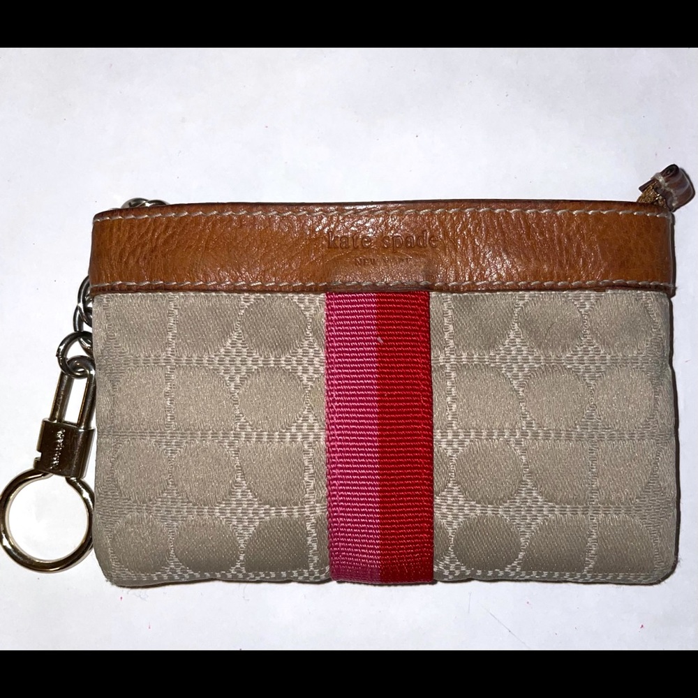 Kate Spade Dot Noel Keychain Coin Purse Wallet
